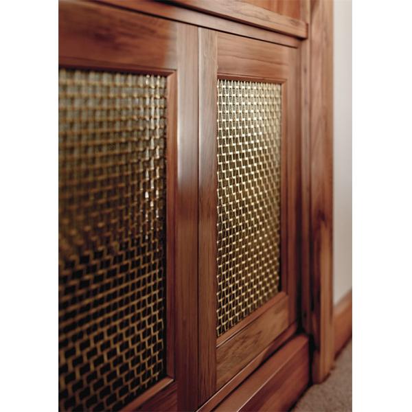 Kitchen Decorative Cabinet Mesh Inserts Brass Screen Barrier