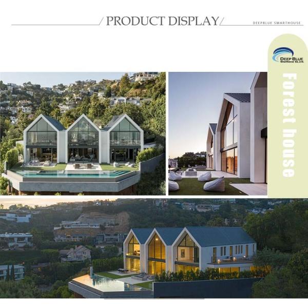 European Customized 2 Story Villa Prefabricated Light Gauge Steel Frame House Modular Home Multi Family Home