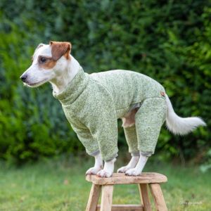 Quality Knitted Fleece Overall Warm Dog Coats Raglan Faux Fur Backing for sale