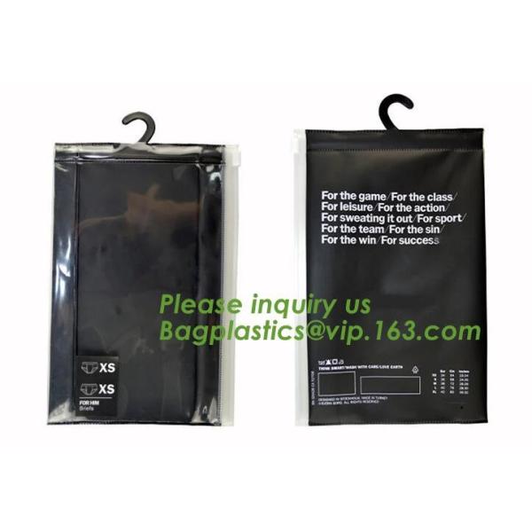 Frosted Zip lockk bag EVA PVC hanger bag for clothes, EVA frost drawstring bag, Frosted Plastic EVA Garment Packing Bag zi