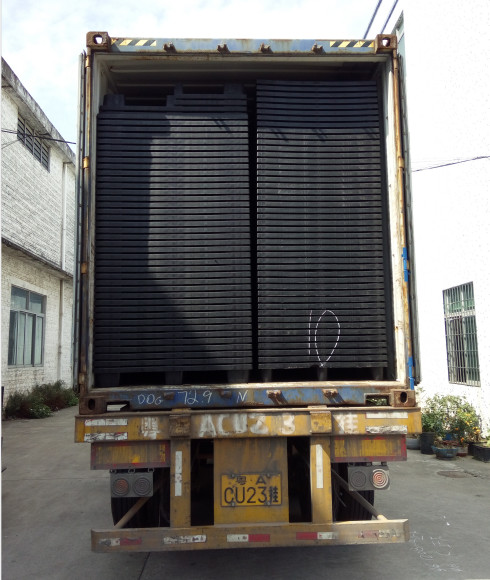 Light Duty Transportation Nesting 1200*1000 mm One-Way Packaging Plastic Pallets Black Color