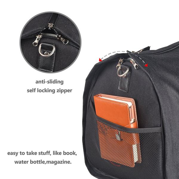 2 In 1 Convertible Carry On Suit Protector Garment Bag Durable Denim Made