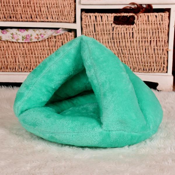 Plush Warm Slippers Shape Cat Snuggle Cave Pet Bed Cushion 40x40cm