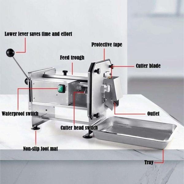 New Design Electric Fruits Vegetable Chopper Slicer Apple Onion Carrot Ham Sausage Potato Dicer Cutter Machine