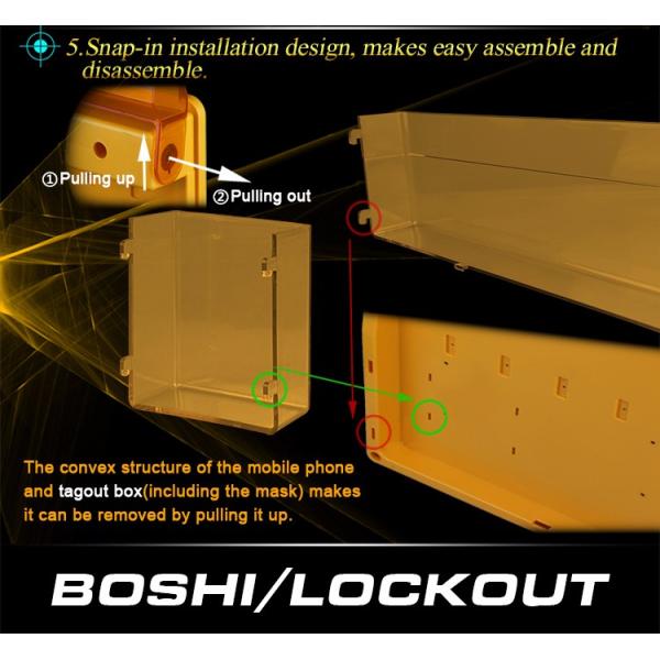 Combined Design Brady Lockout Station With Clip Working Tickets Function