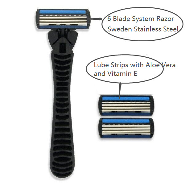 Manufacture Cheap Wholesale Oem Shaving Razor Men 3-6 Blades Disposable Razor Pack for Men with Razor Head Refills