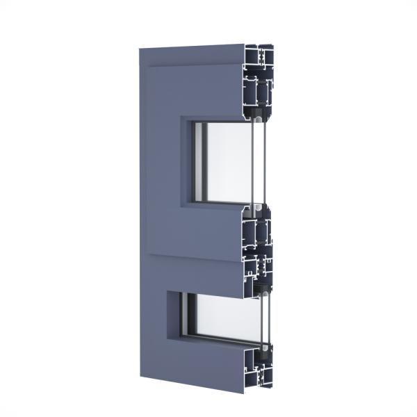 1.5mm Aluminum Window Frame Profiles Powder Coating Corrosion Resistance