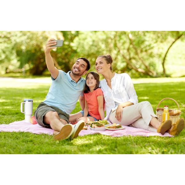 Double Walled Insulated Quencher Travel Tumbler Stanley 40 Oz Mug With Handle