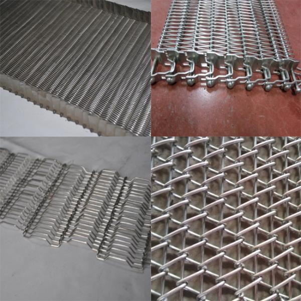 Spiral Stainless Steel Mesh Conveyor Belt For Biscuit Baking , Smooth Surface