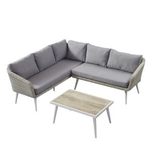 Waterproof PE Rattan All Weather Allowed Garden Lounge Set