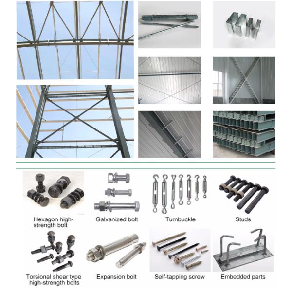 H Beam Steel Structure Poultry House Pre Engineered Farm Warehouse With Roof