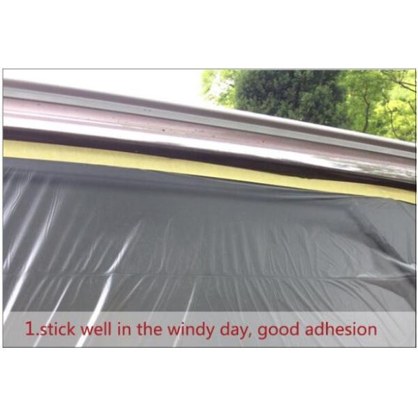 plastic register sealing cloth duct pre-taped masking film,PE material taped clear plastic masking film with dispenser