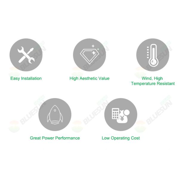 160W 170W 180W Black Reinforced Semi-Flexible Solar Panel 160W Shingled Solar Panel Price