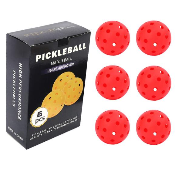Pickleball 40 Hole Hole Ball 74mm Rotational Injection Molded Luminous Ball Pickleball