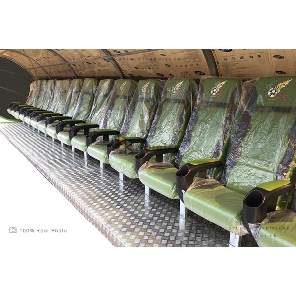 Luxury Stadium Soccer Player Seats With UV Resistant Shield