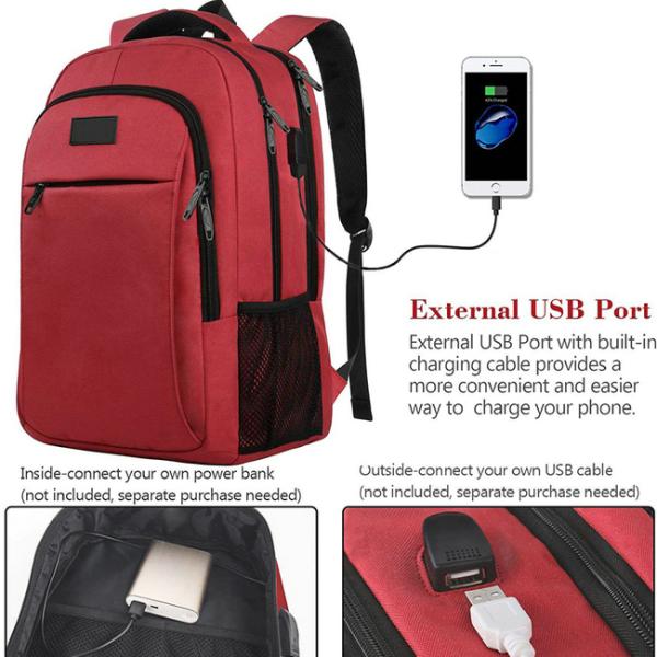 Laptop School Backpacks USB Charging Anti theft Business Backpack Bag