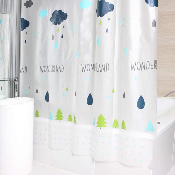 Wonderland Walmart bathroom 70 x 72 inches Disposable shower curtains With Hooks