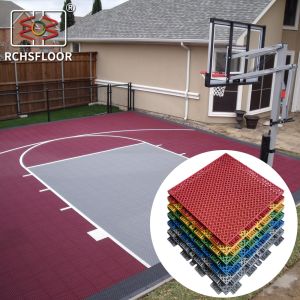 Quality 1000 Pieces Volleyball Court PP Interlocking Tiles Carton Package for sale