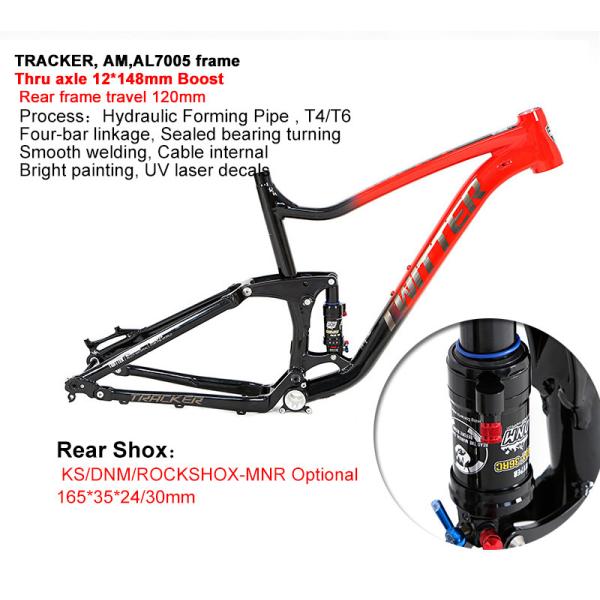 17" Frame Full Suspension Mountain Bike TW Fork TRACKER 29er With SRAM SX 12 Speed