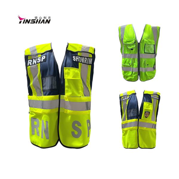 Ready-made Apparel Direct Injection Heat-Transfer Printing Engineer Warning Vest