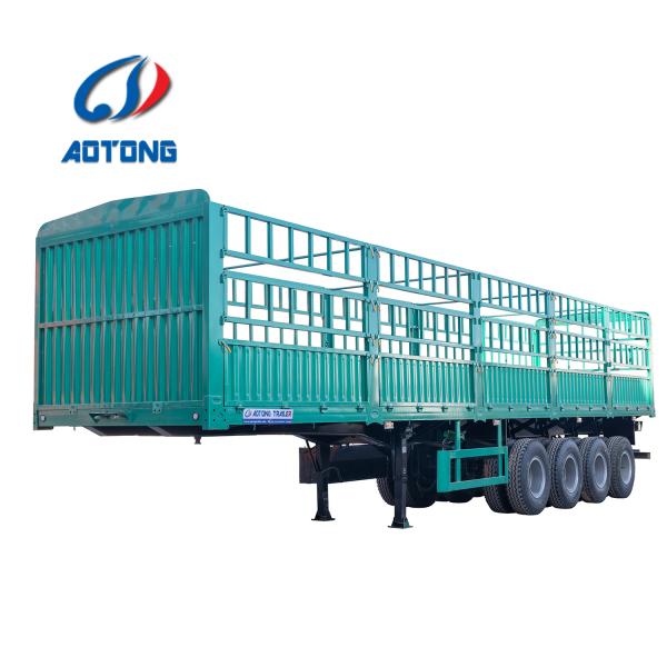 3*13ton Axle Steel Semi Cargo Trailer for Livestock Transport in Nigeria and Australia
