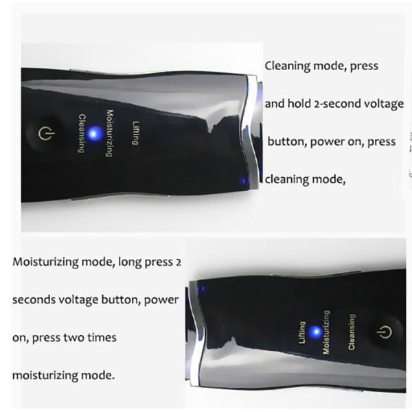 High Frequency Ultrasonic Deep Skin Scrubber Hand Held Face Scrubber machine