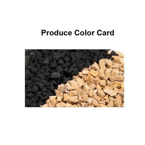 Resilient Rubber Mulch Chips , Anti Corrosion Recycled Rubber Pellets