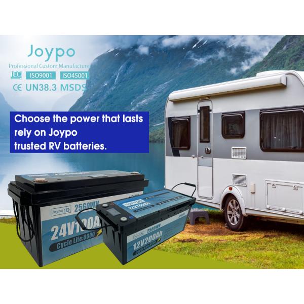 Deep Cycle LiFePO4 Battery 12V 24V 200Ah For RV Solar Camping Cabin Marine