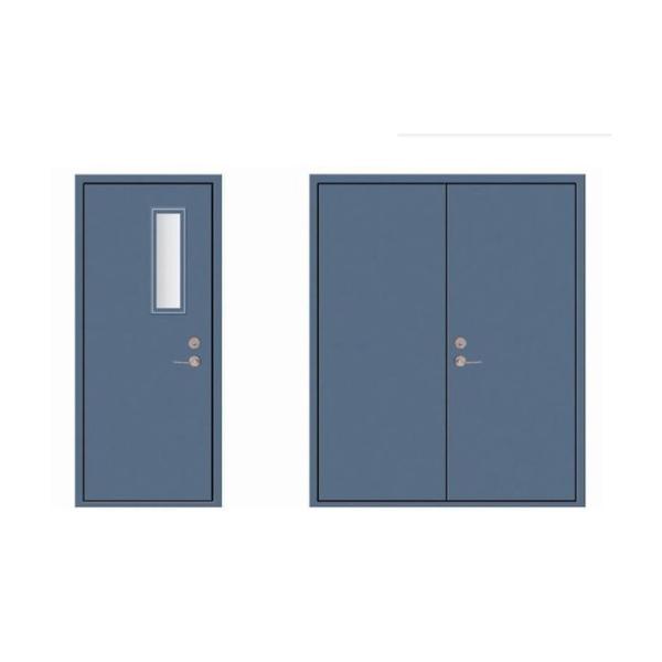 Hospital Fire Rated Swing Door 1.5mm Frame 1.0mm leaf For Clean Room
