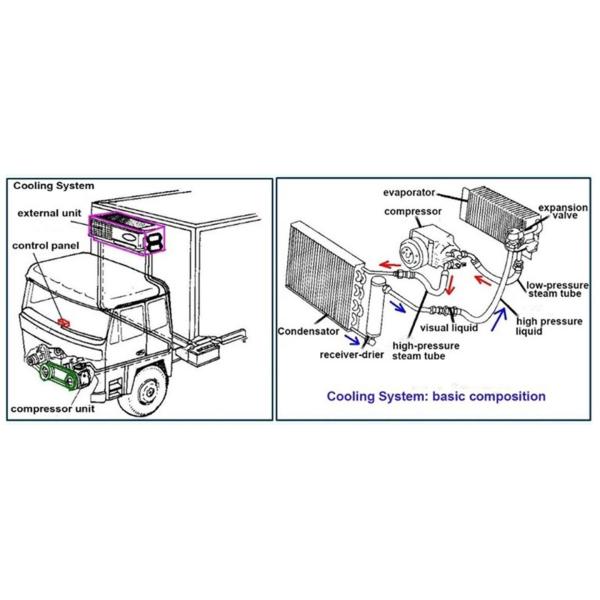 HOWO Thermoking Refrigerator Refrigerated Van Freezer Reefer Box Transport Food Cooling Truck