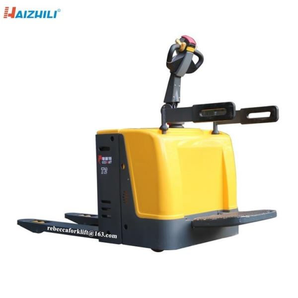 2 Ton Electric Pallet Truck With Reliable Disc Braking System Maintenance Free