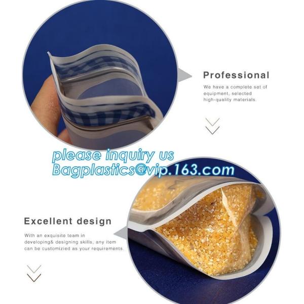 zip lock bag stand up pouch with zipper for dog food packaging, foil stand up zip / k / zipper packaging pouch bag