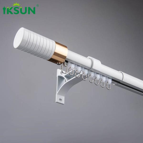 75"-138" Flexible Tension Curtain Rod Large Window Extendable Metal Curtain Pole