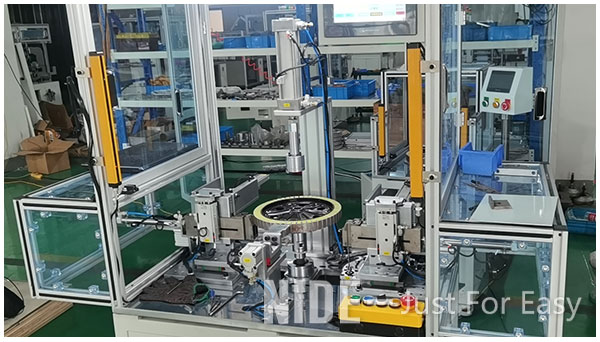 Wheel Hub Motor External Rotor Wedge Inserting Machine Two Station