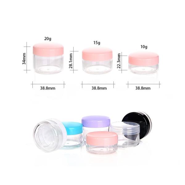 Eco Friendly 10g 15g 38.8mm PS Cosmetic Cream Jar