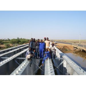 Quality Prefabricated Steel Girder Bridge Heavy Capacity With composite bridge deck for sale