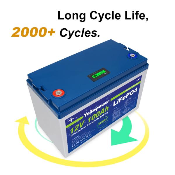 Rechargeable Lifepo4 Battery 12v 300ah 100Ah 200Ah Bms For Solar Golf Carts