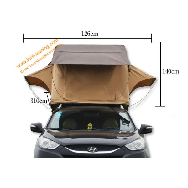 Outdoor Waterproof Aluminum Poles 2-4 People Travelling Camping Trailer Tent Car Top Tent