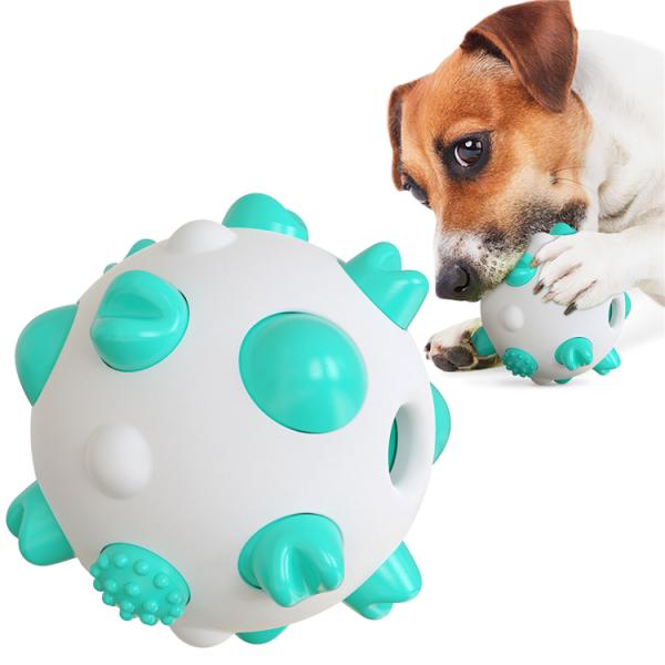 2021 Durable Interactive Dog Puzzle Toothbrush Toy Bite Resistant Ball Pet Chew Toys