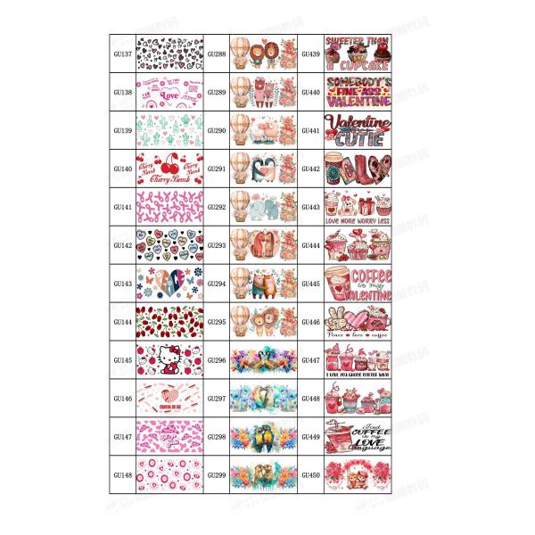 Digital UV Printing Custom UV DTF Cup Wraps For 16oz Can Tumblers