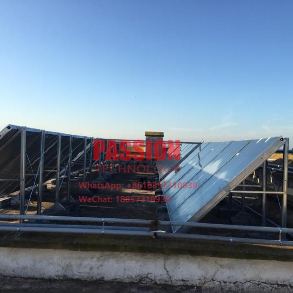 Blue Coating Flat Plate Solar Collector 2m² Black Chrome Flat Panel Thermal Collector