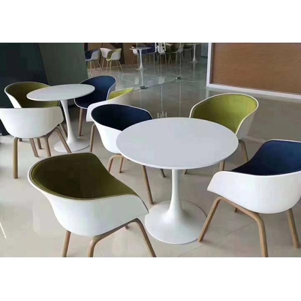 80cm Multi Colour Dining Chairs Beech Leg Half Circle Seat
