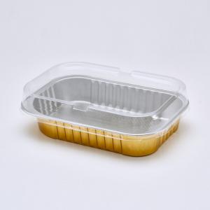 China Dessert Colorful Gold Disposable Aluminium Foil Container Tray Pan on sale