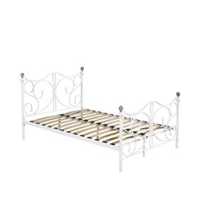 Quality Modern Durable Wooden Slat Bed Frame Electrostatic Powder Coating for sale