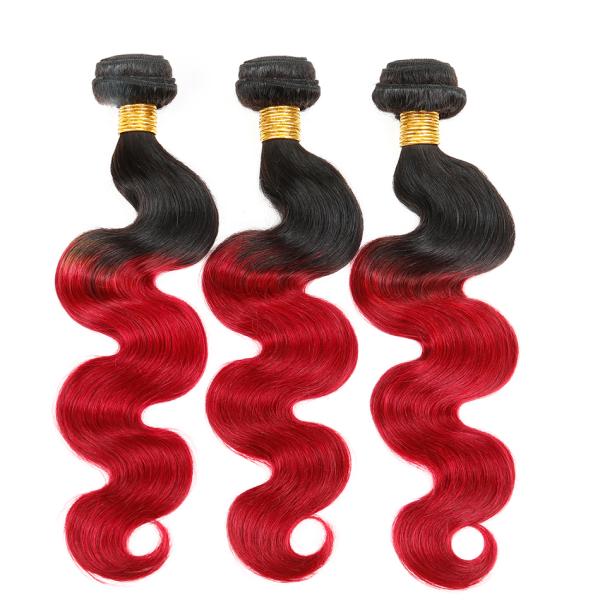 Peruvian Ombre Human Hair Extensions With No Smell / No Chemical Process