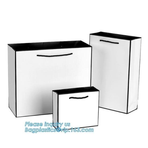 Elegant Embossed For Presents Clothing Wedding Birthday Bridal Baby Shower Paper Gift Bags Modern Fancy Cute Paper Premi