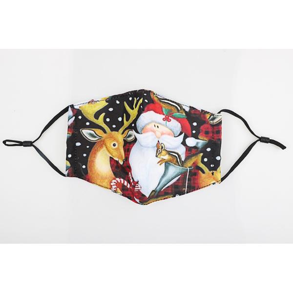 civilian Reusable Printed Image Cotton Face Mask For Christmas