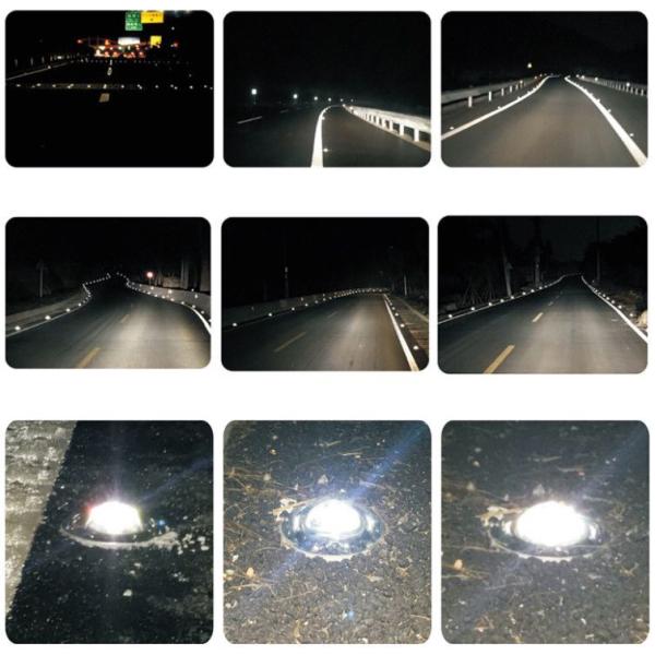 Aluminium Road Stud Solar Powered LED White Embedded Solar Road Reflector Road Stud