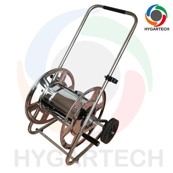 Buy Stainless Steel Trolley Hose Cart Supplied as Bare Hose Reel at wholesale prices