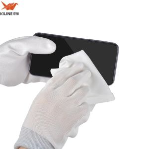 Quality Class 1000 Polyester Cleanroom Wipes 9x9 White 110gsm for sale